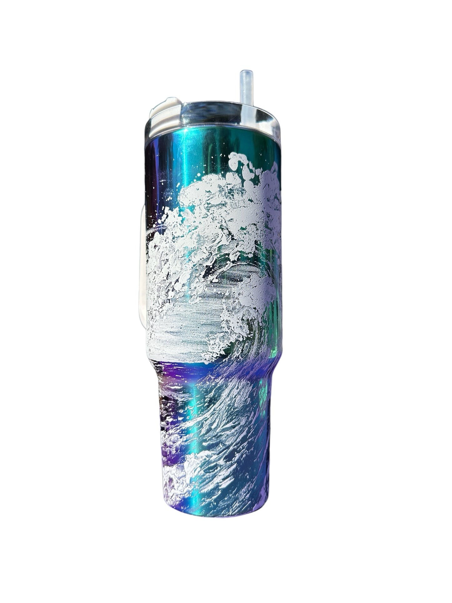 40 oz Breaking Wave Rainbow Tumbler